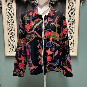 Colorful Floral Women's Jacket